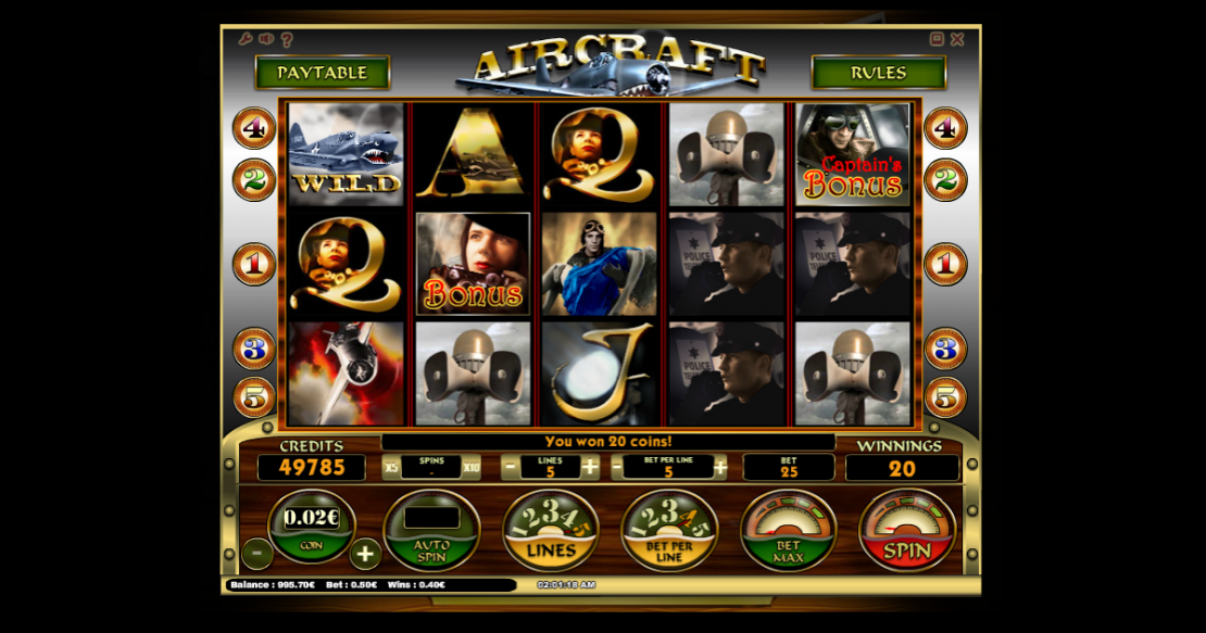 Aircraft slot from iSoftBet