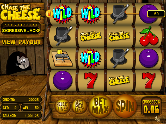 Chase the Cheese slot from Betsoft Gaming